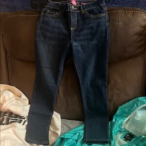 High-Waisted Blue Jeans